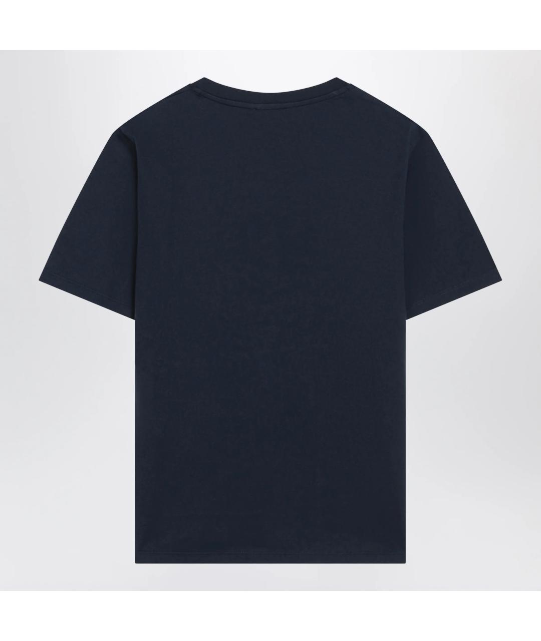 WEEKEND MAX MARA Синяя хлопковая футболка, фото 2