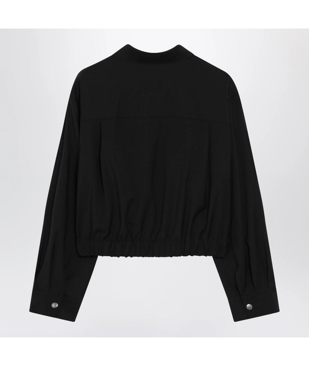 WEEKEND MAX MARA Черная хлопковая куртка, фото 2