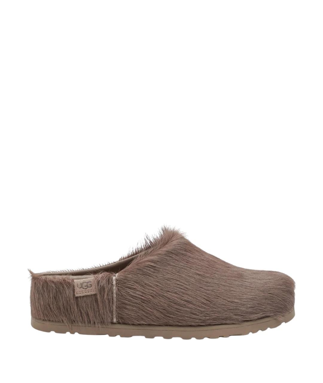 UGG Коричневые кожаные сабо, фото 1
