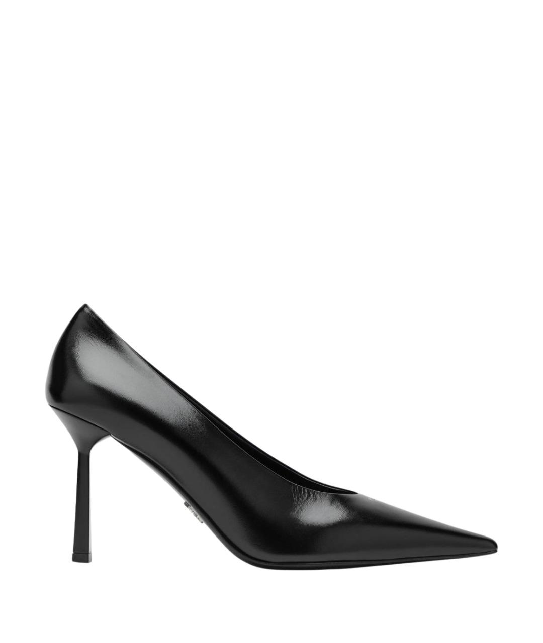 PRADA Черные кожаные туфли, фото 1