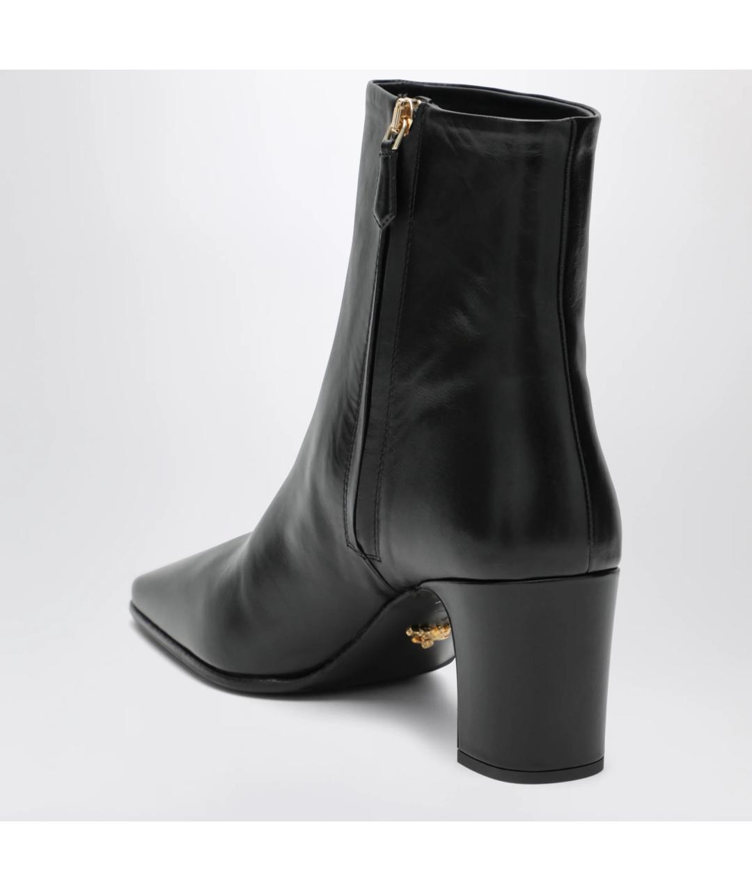 PRADA Черные кожаные ботильоны, фото 2