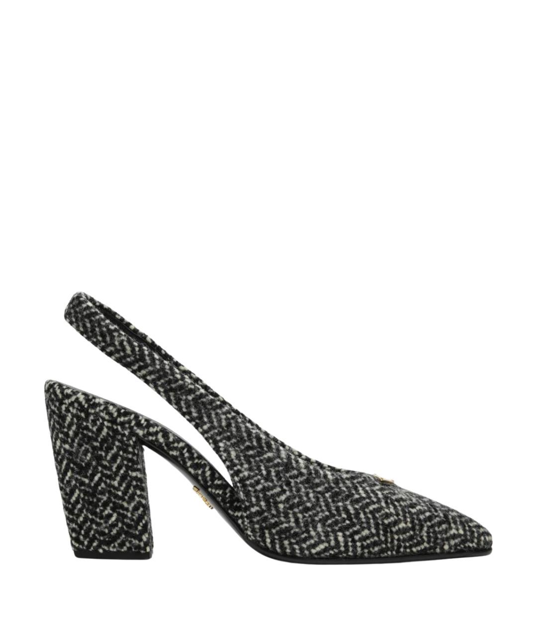 PRADA Мульти текстильные туфли, фото 1