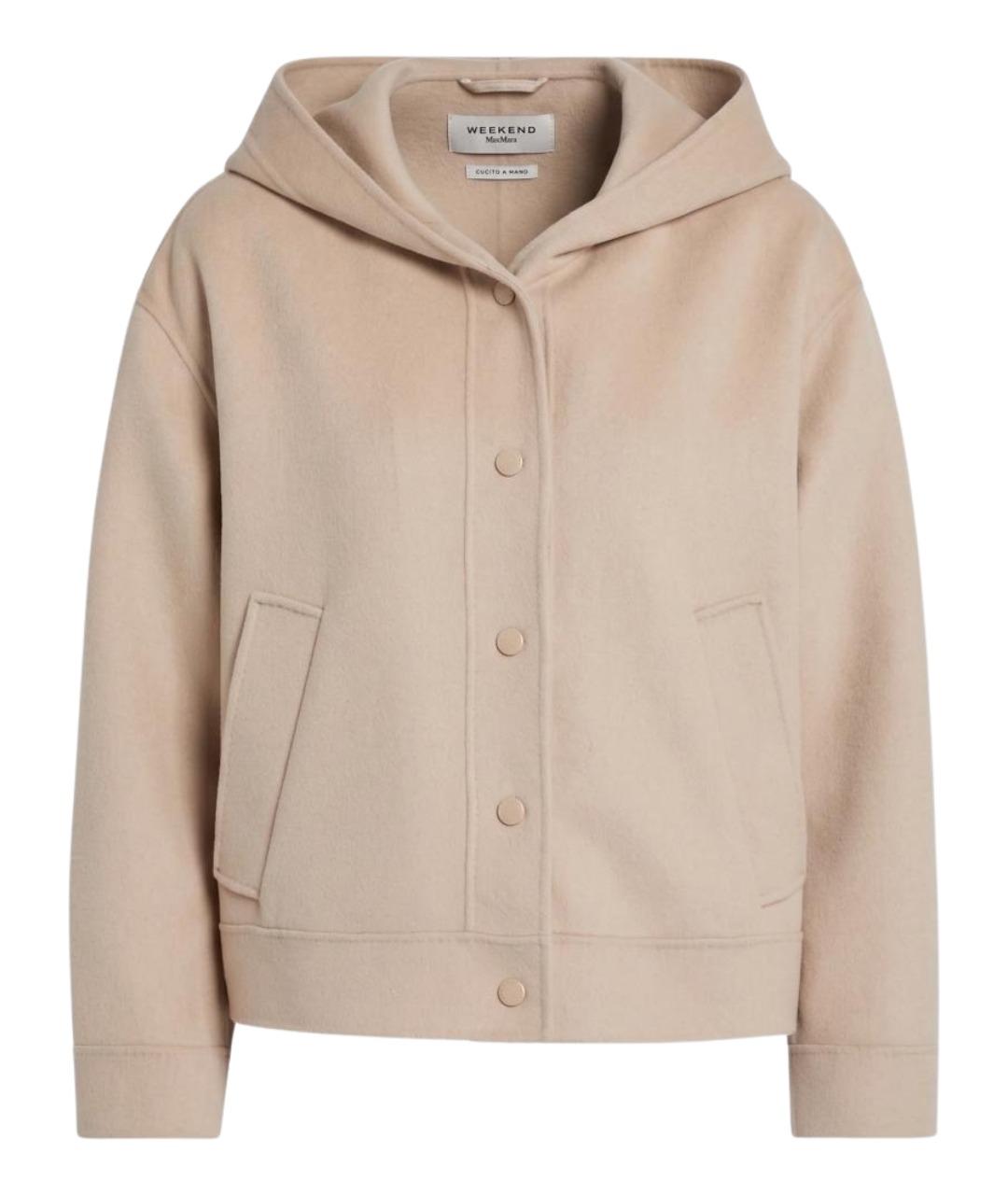 WEEKEND MAX MARA Бежевая шерстяная куртка, фото 1