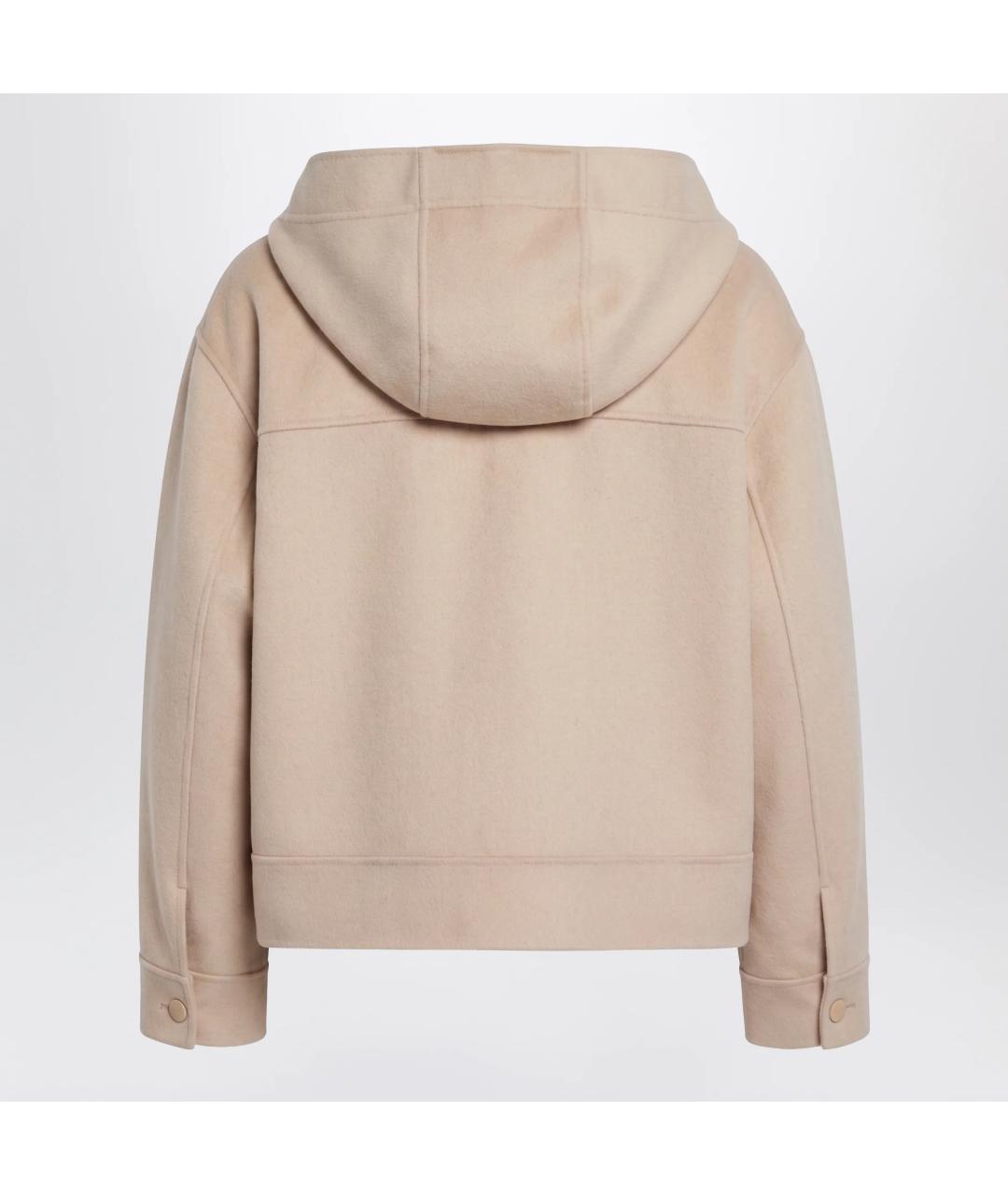 WEEKEND MAX MARA Бежевая шерстяная куртка, фото 2