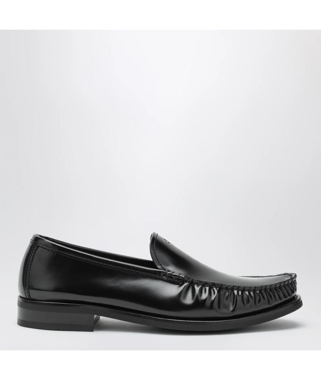 PRADA Черные кожаные лоферы, фото 3