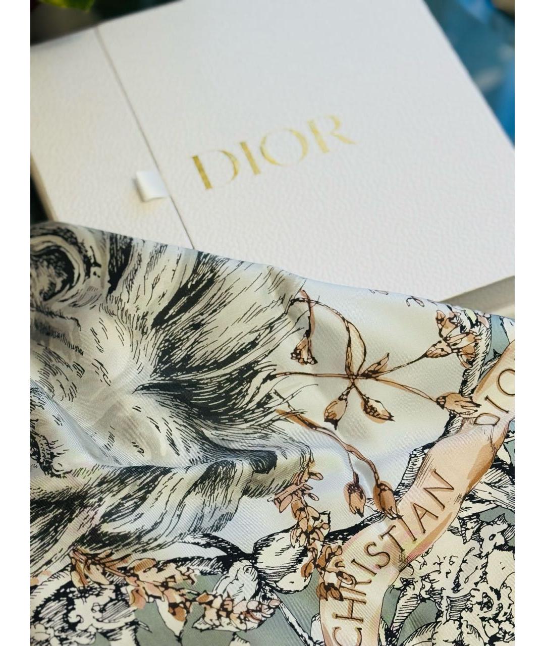 CHRISTIAN DIOR Мульти шелковый платок, фото 4