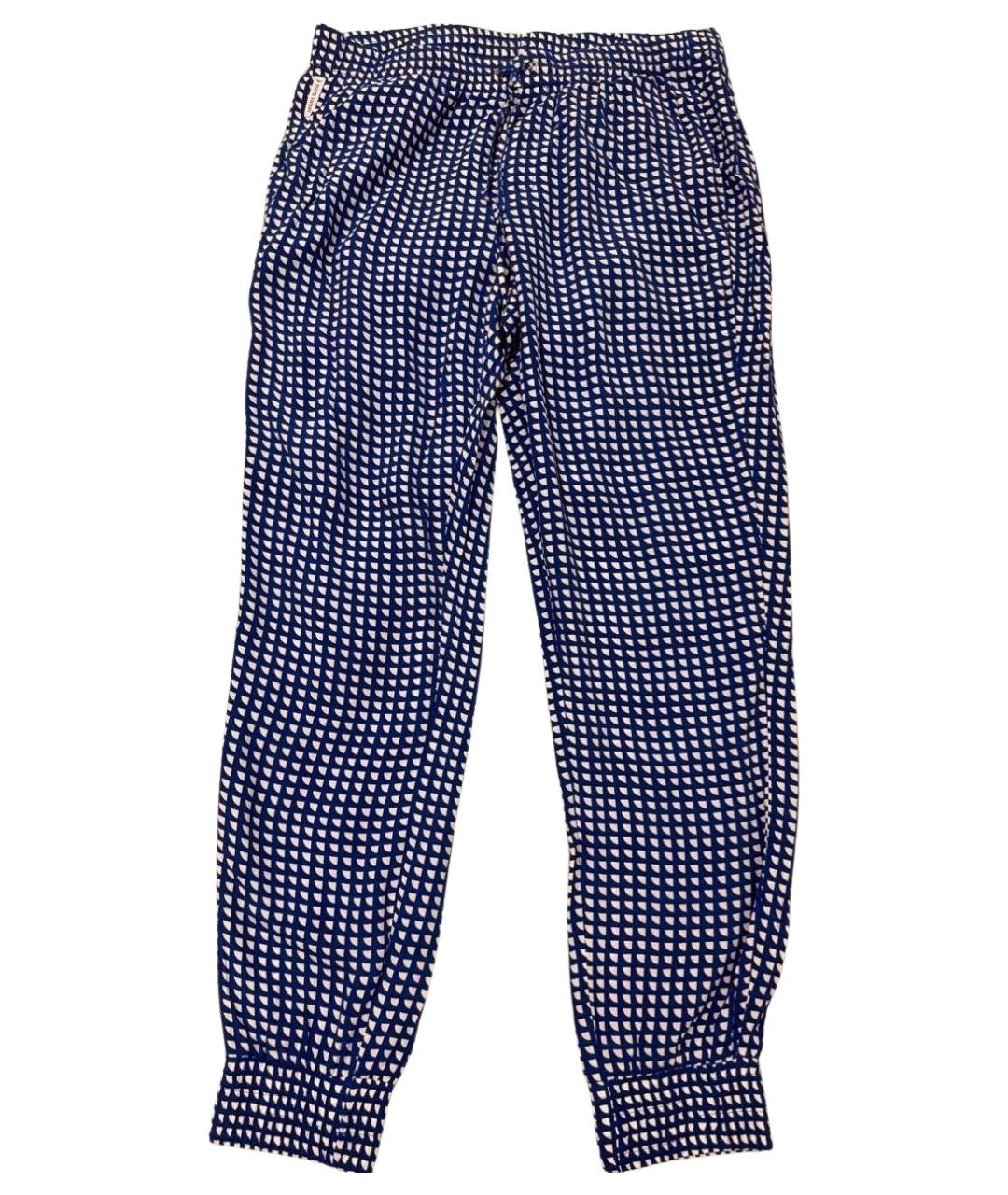 ARMANI JEANS Синие вискозные прямые брюки, фото 1