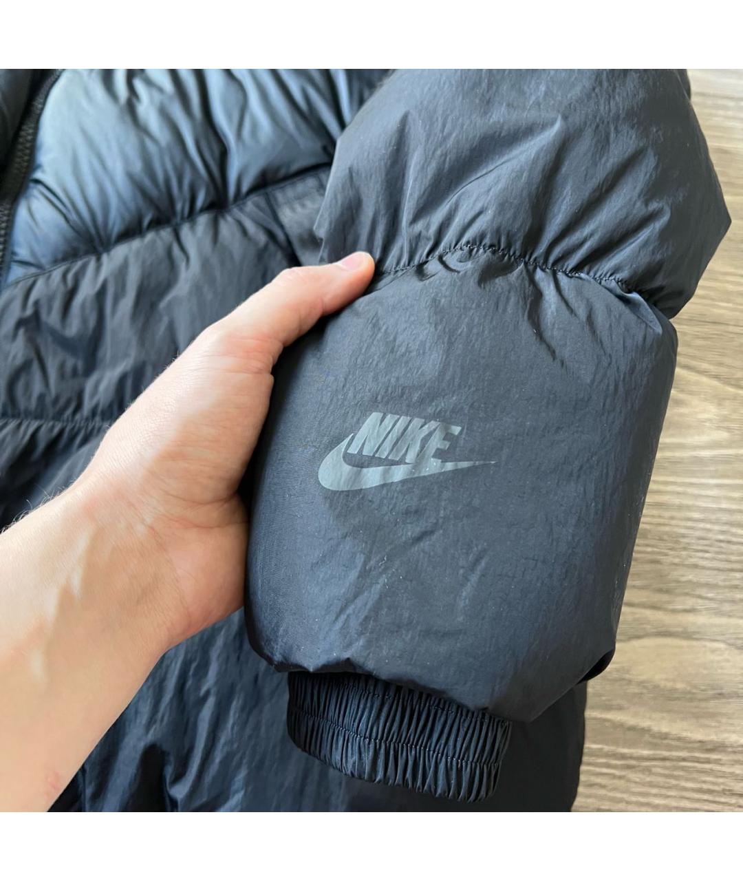 NIKE Черный пуховик, фото 5