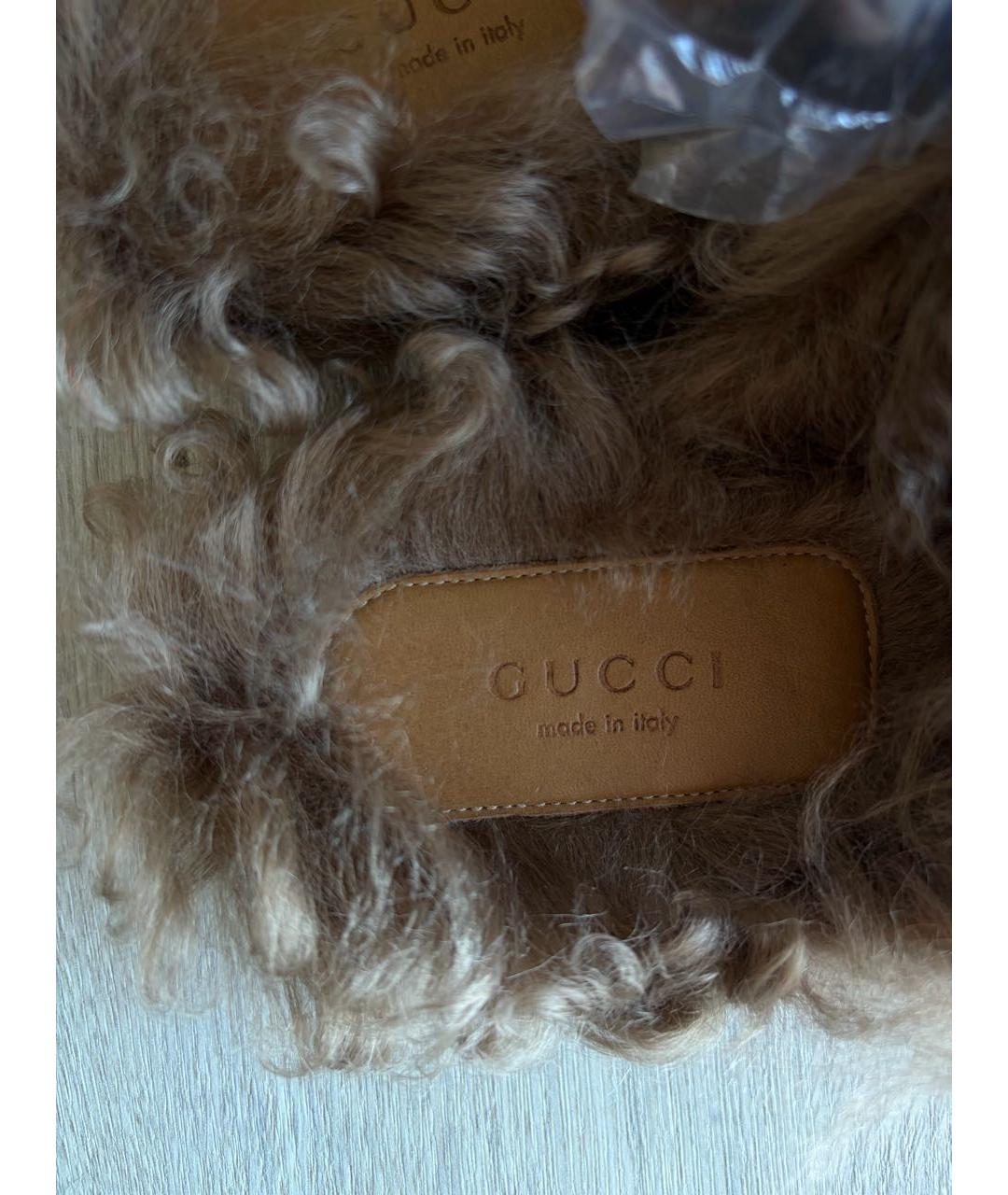 GUCCI Оранжевые мюли, фото 5