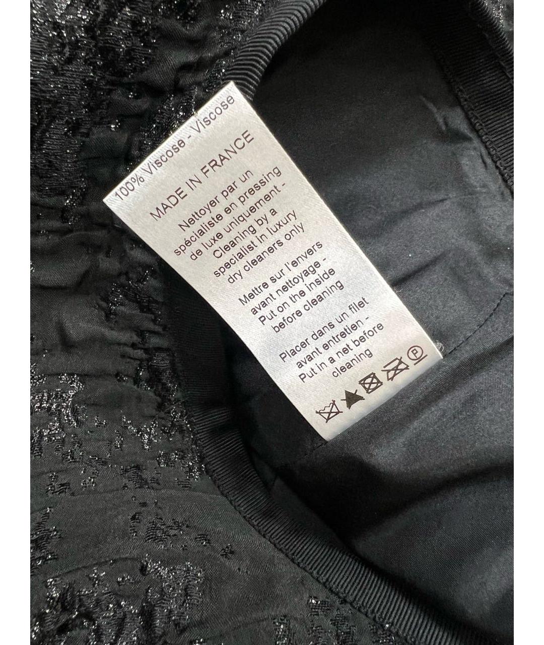 LANVIN Черная шерстяная юбка миди, фото 4