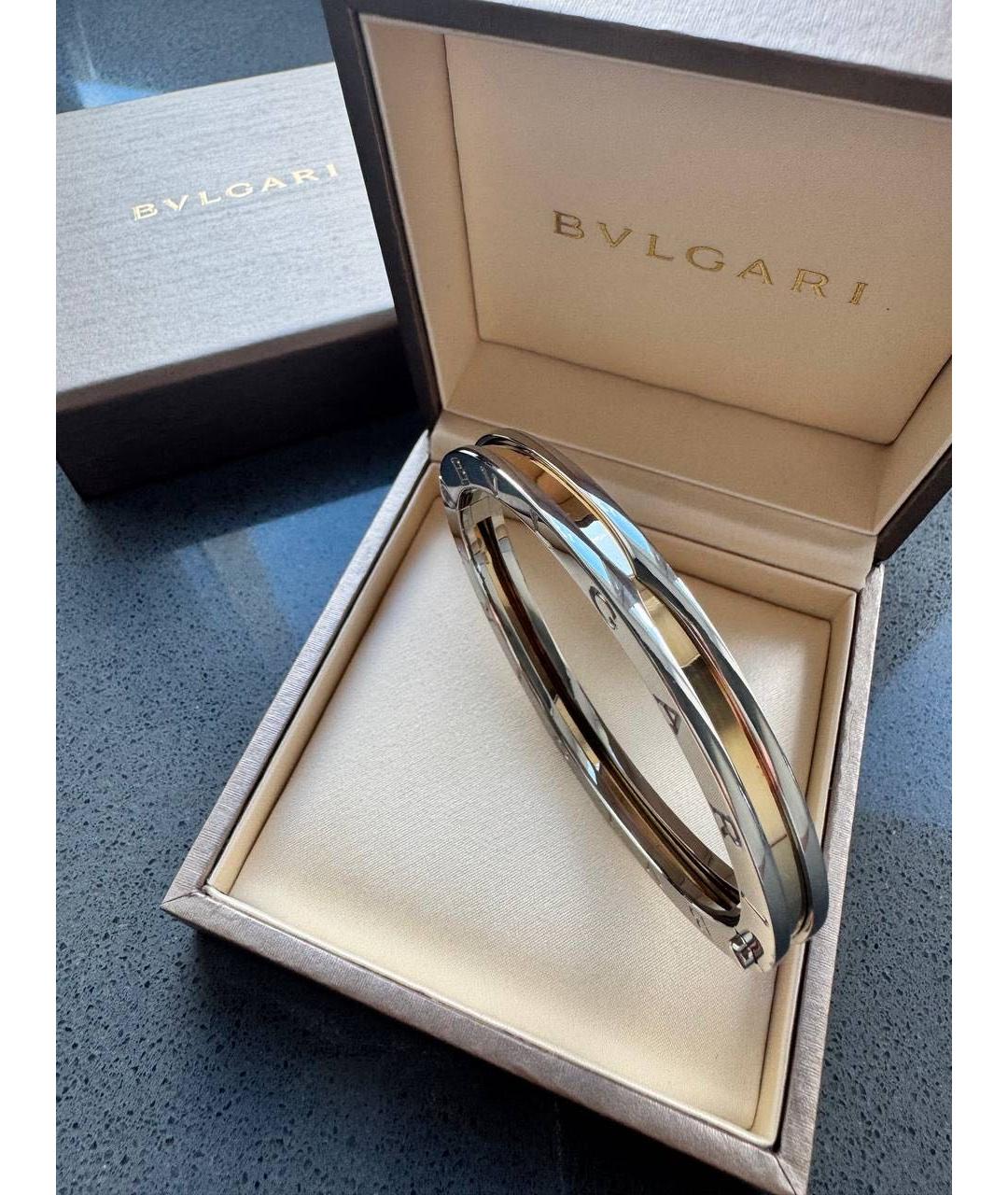 BVLGARI Серебряный браслет из желтого золота, фото 4