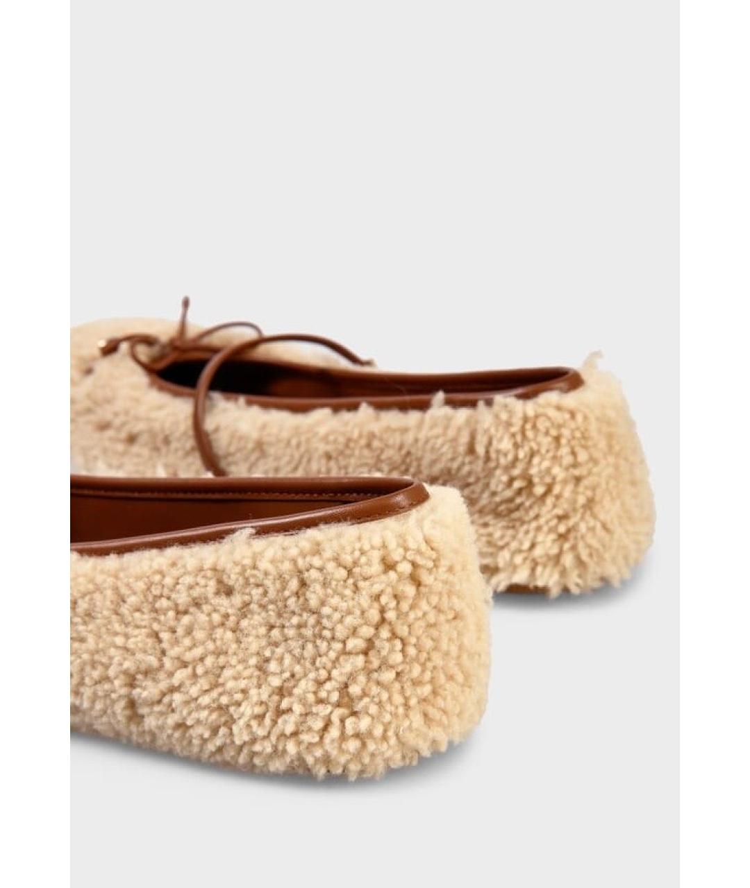GUCCI Бежевые балетки, фото 4