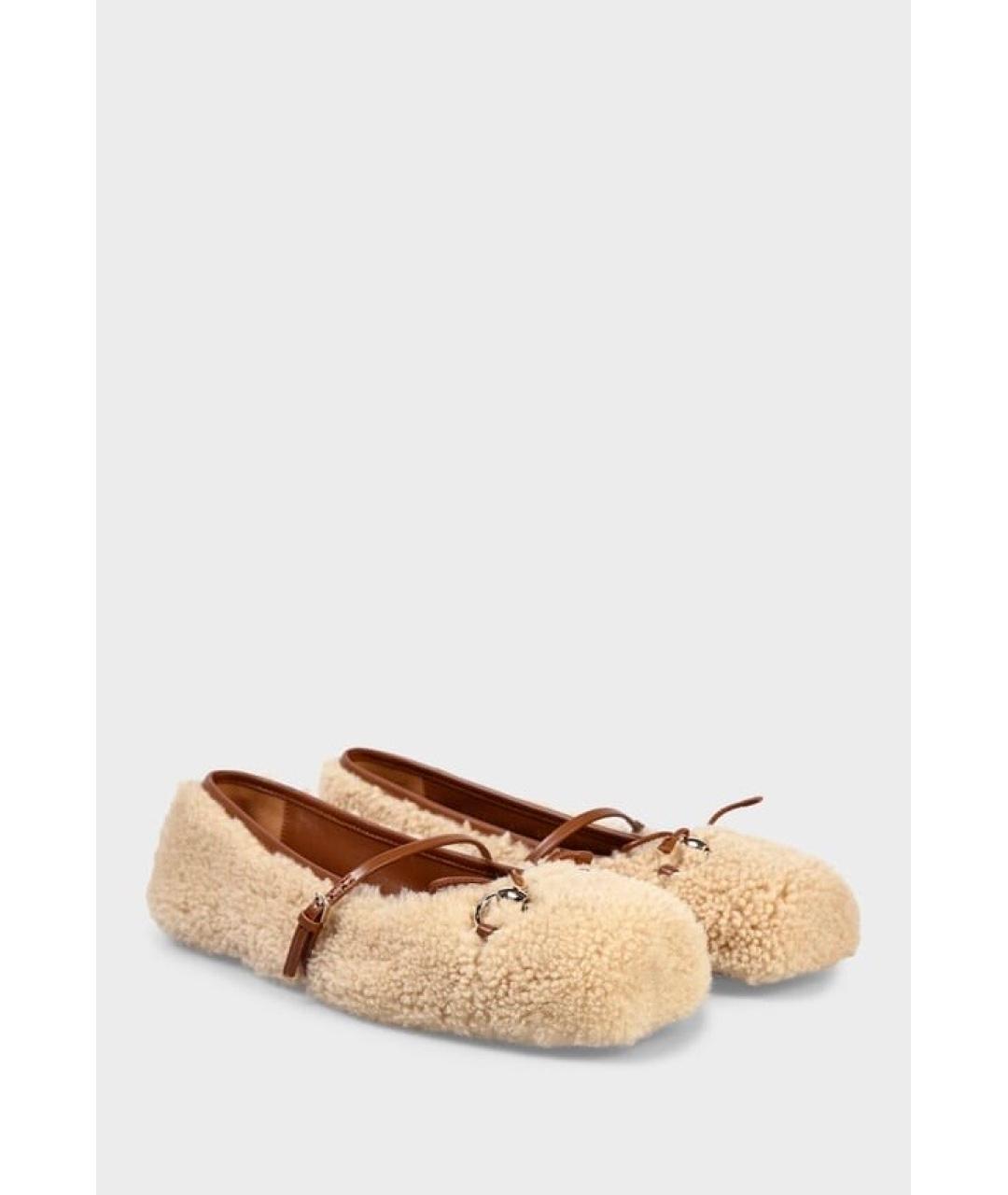 GUCCI Бежевые балетки, фото 2
