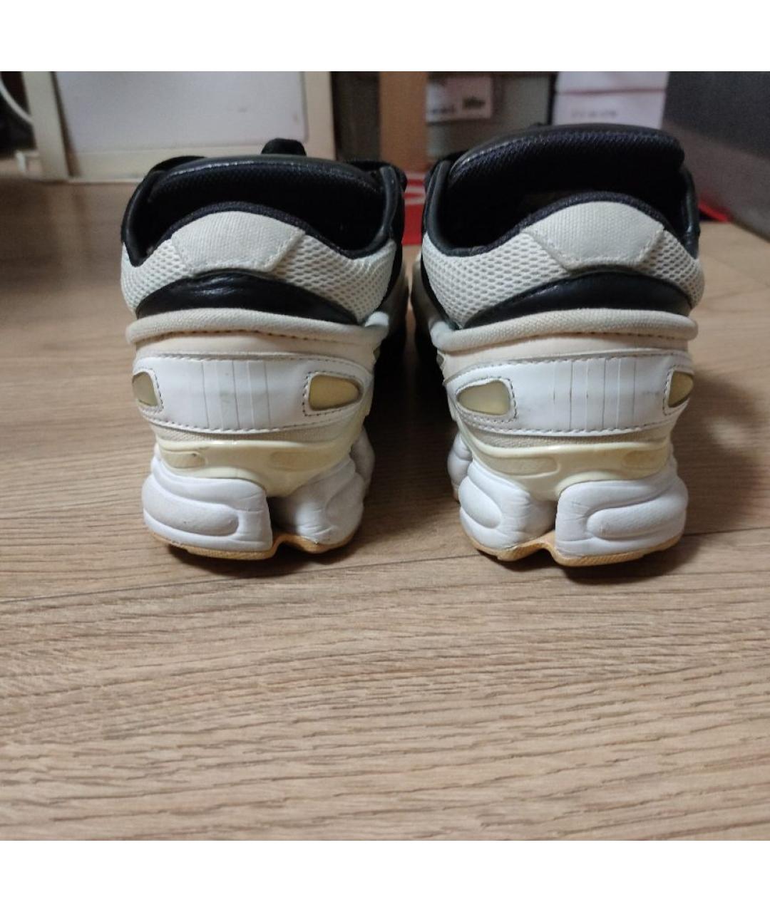 ADIDAS X RAF SIMONS Белые кожаные низкие кроссовки / кеды, фото 4