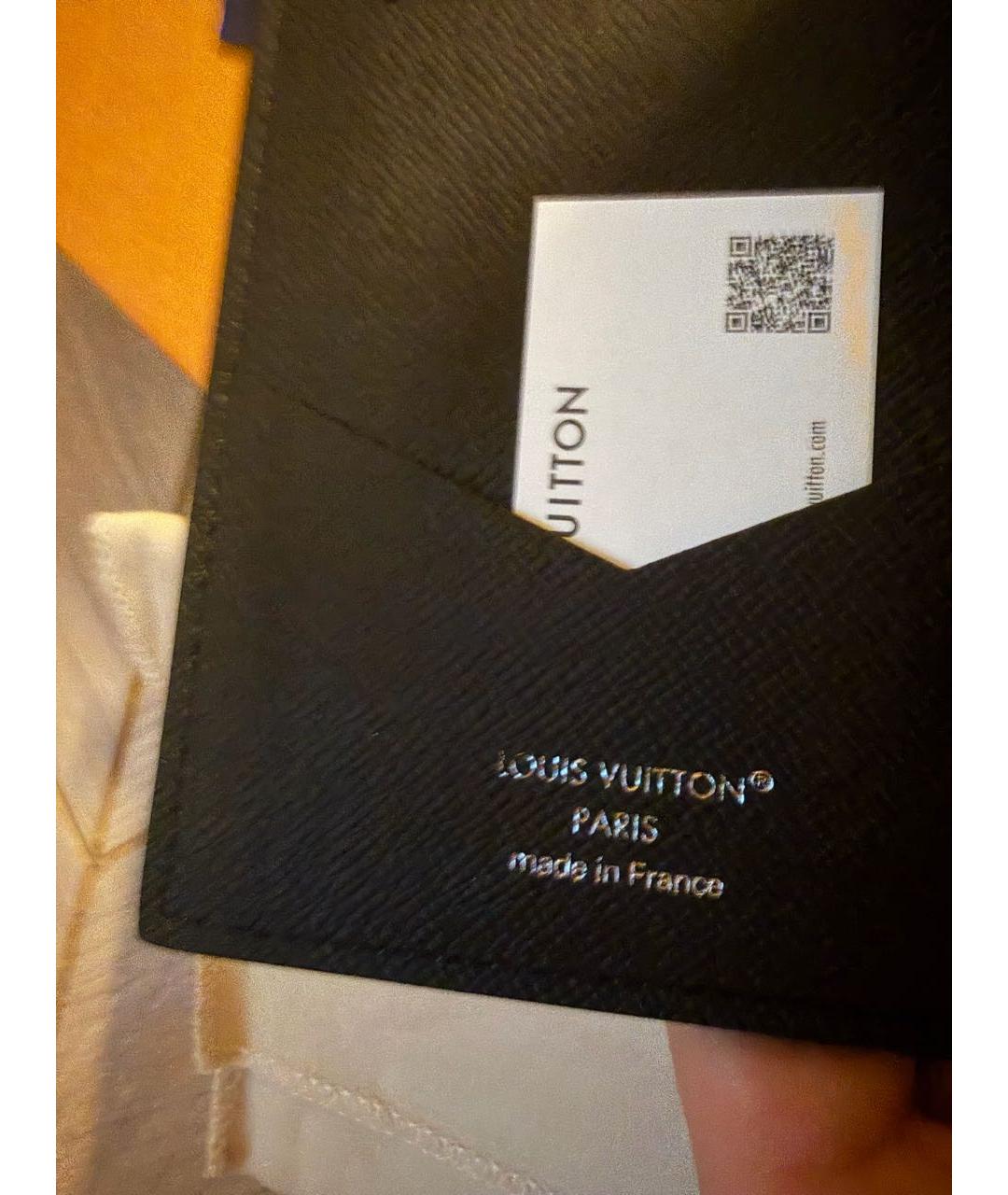 LOUIS VUITTON Антрацитовая папка для документов, фото 3