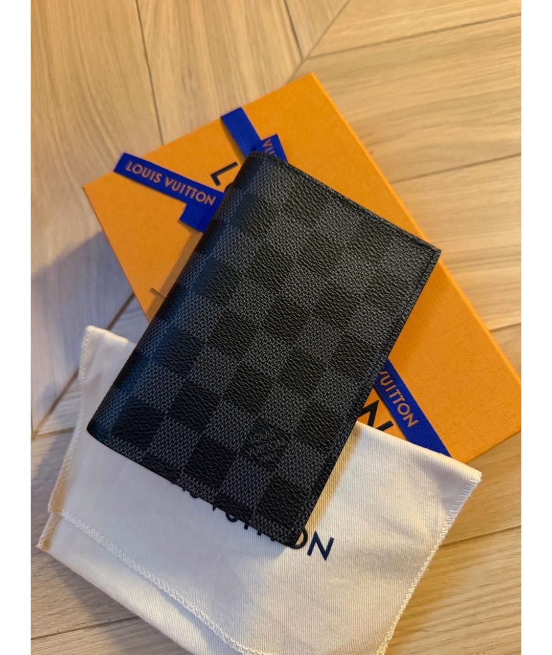 LOUIS VUITTON Антрацитовая папка для документов, фото 2