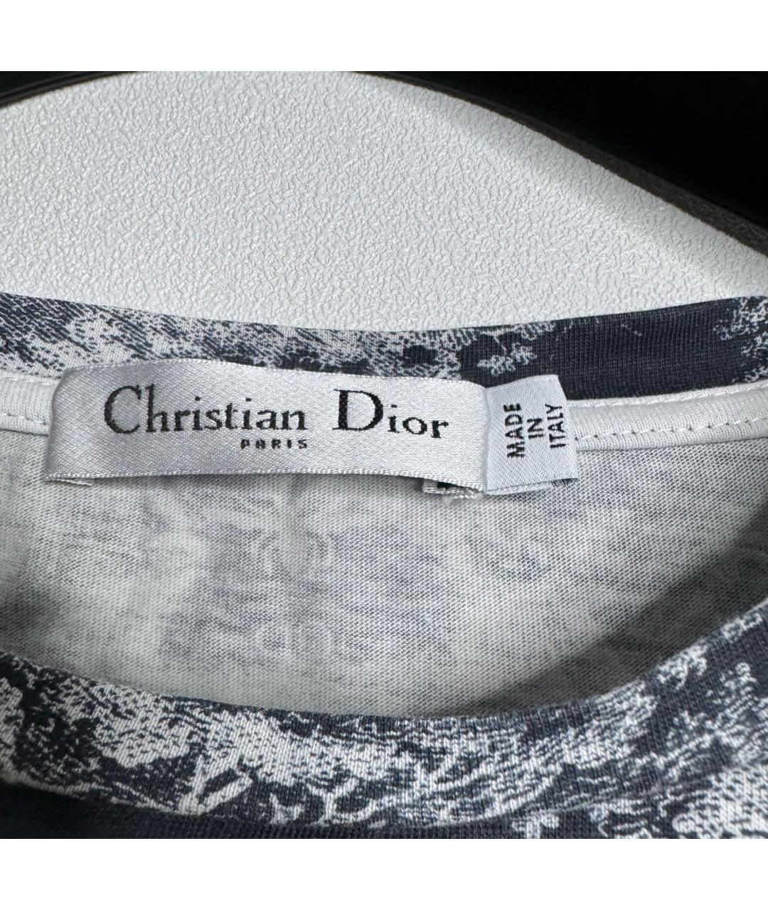 CHRISTIAN DIOR Мульти хлопковая футболка, фото 3