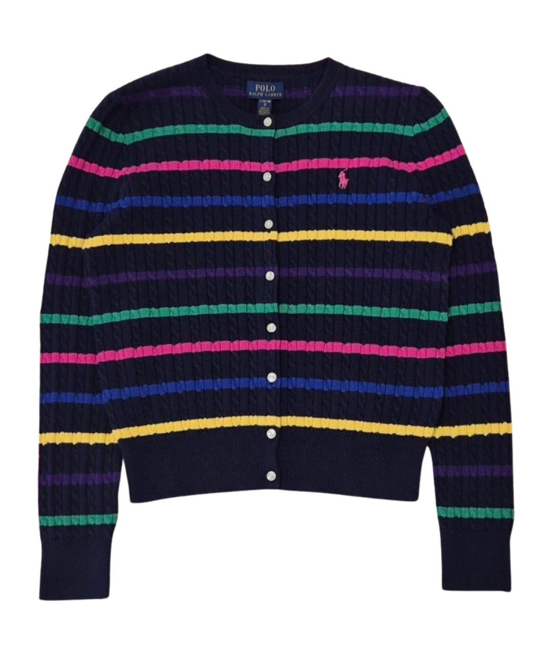 POLO RALPH LAUREN Темно-синий хлопковый кардиган, фото 1