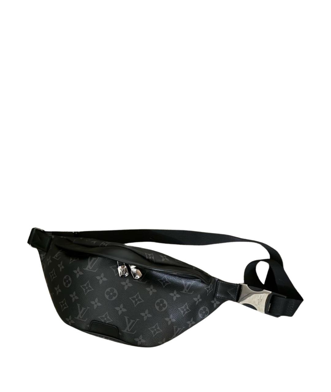 LOUIS VUITTON Черная поясная сумка из искусственной кожи, фото 1
