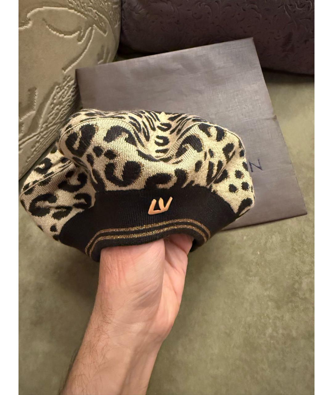 LOUIS VUITTON Коричневая шапка, фото 4