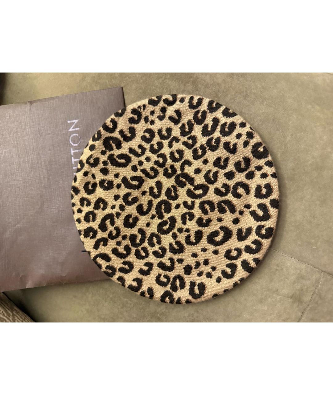 LOUIS VUITTON Коричневая шапка, фото 3