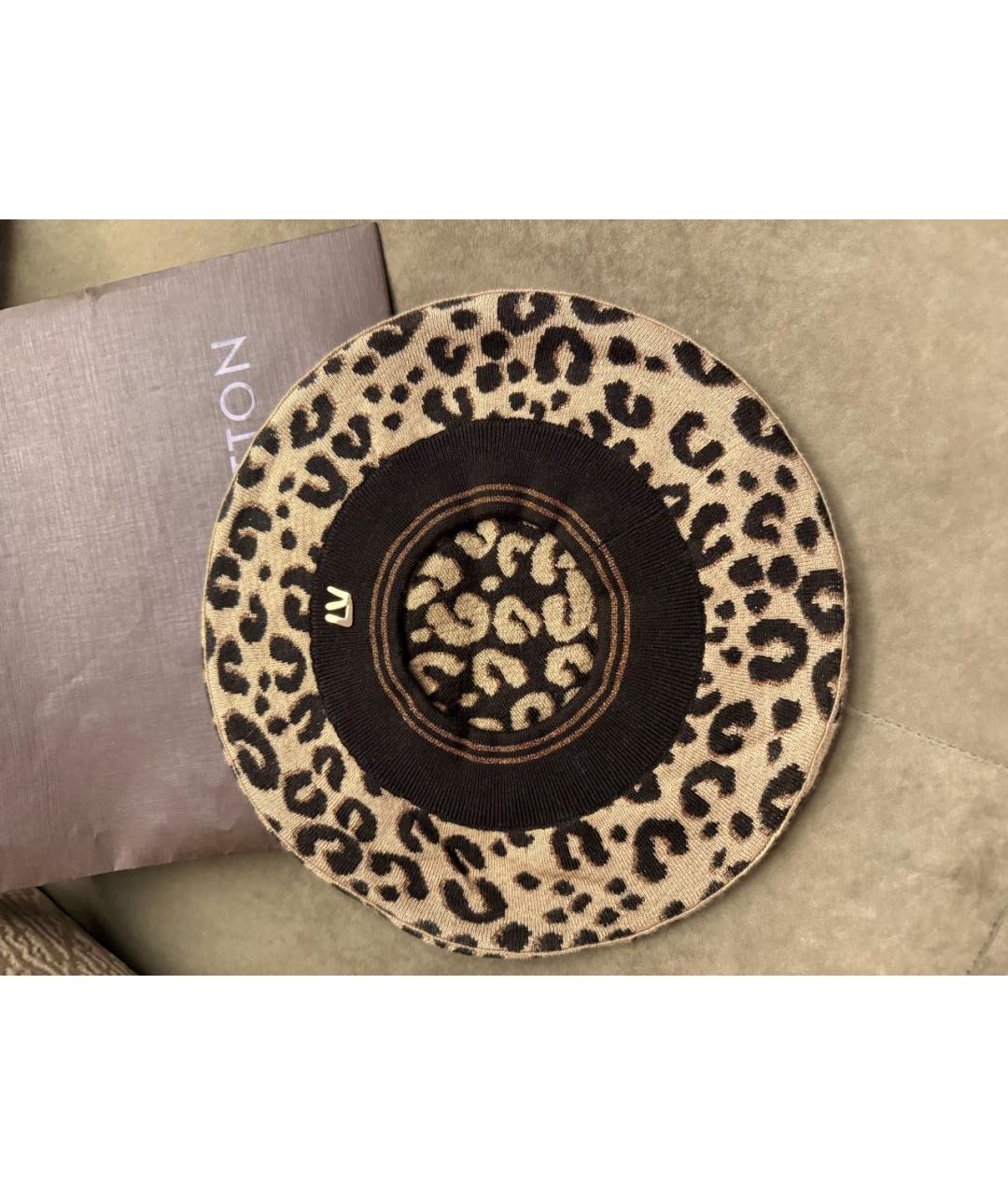 LOUIS VUITTON Коричневая шапка, фото 2