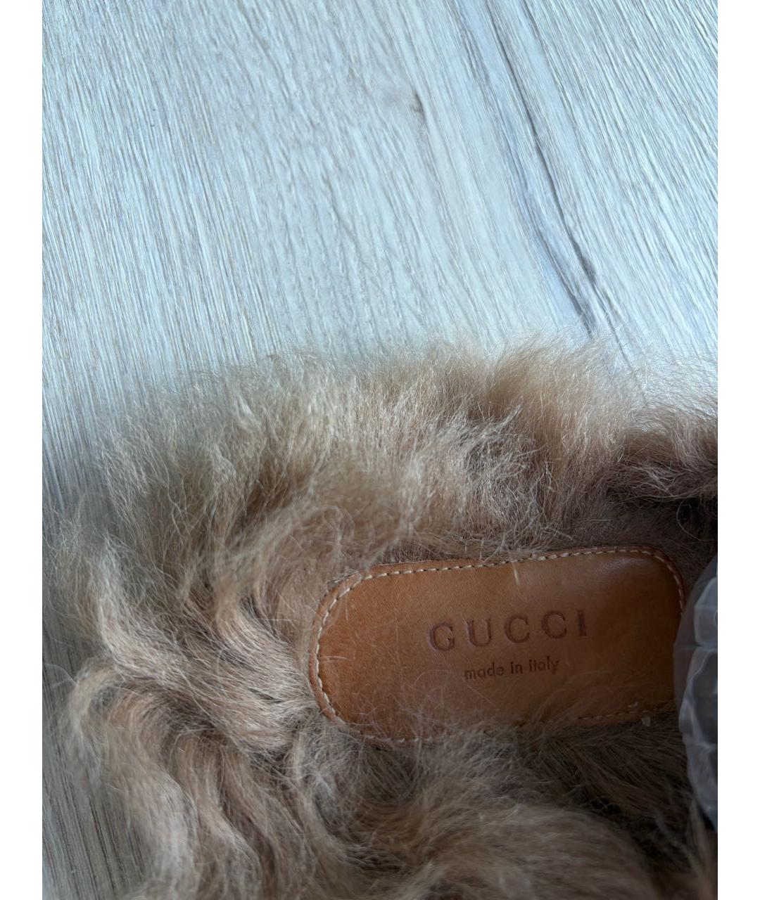 GUCCI Черные кожаные мюли, фото 6