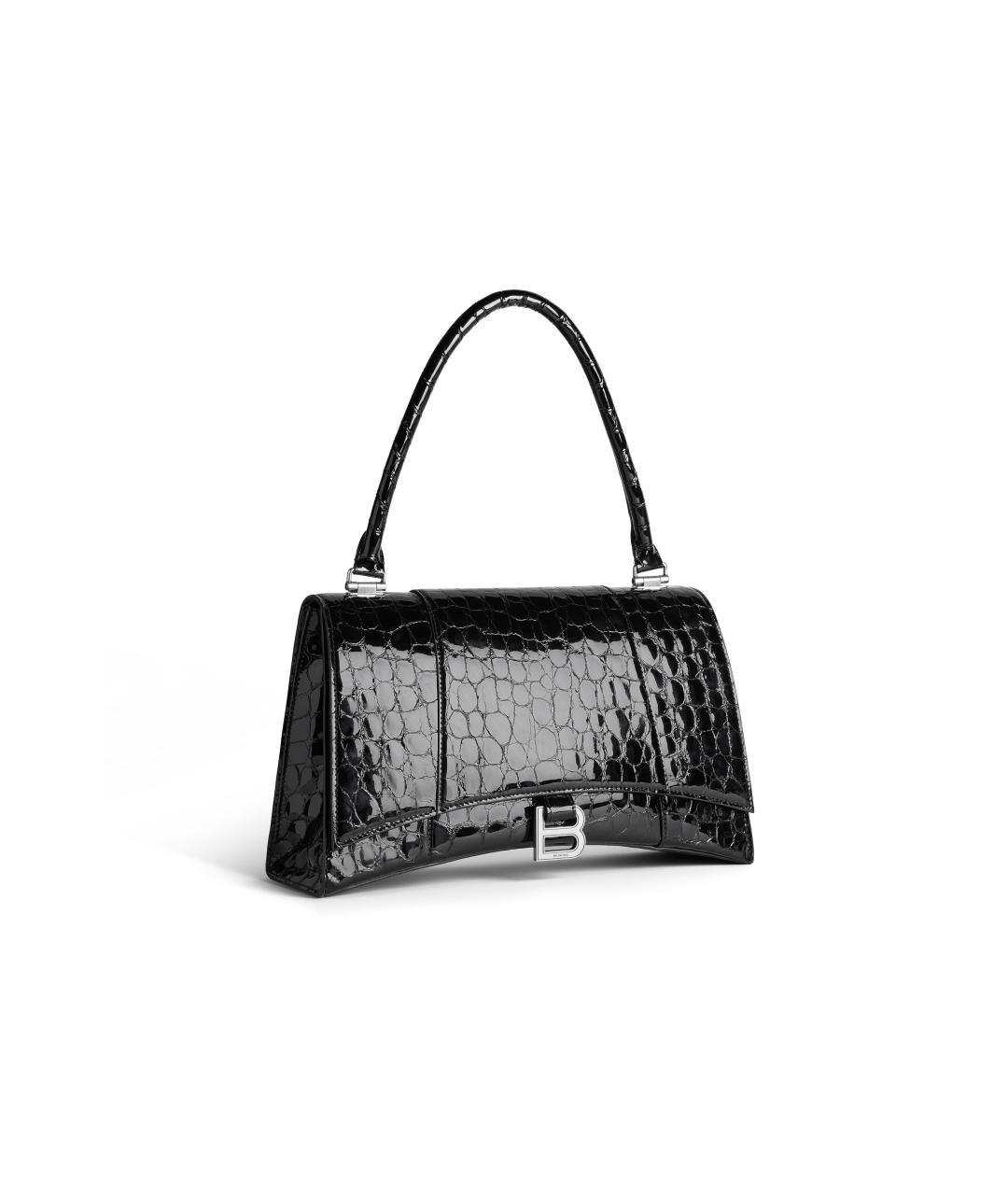 BALENCIAGA Черная кожаная сумка через плечо, фото 3