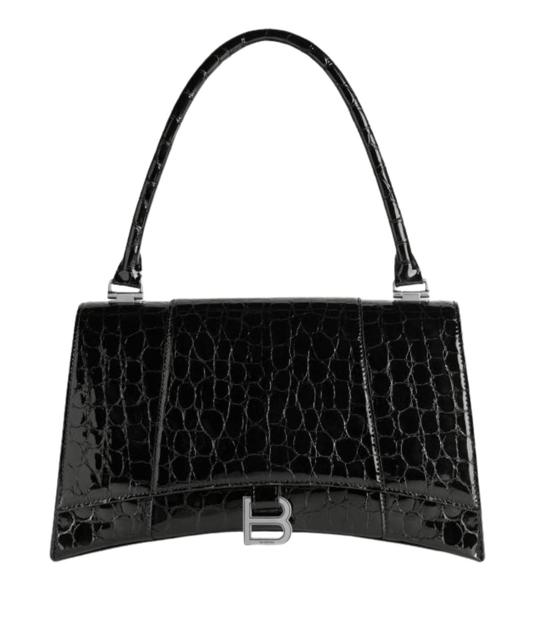 BALENCIAGA Черная кожаная сумка через плечо, фото 1