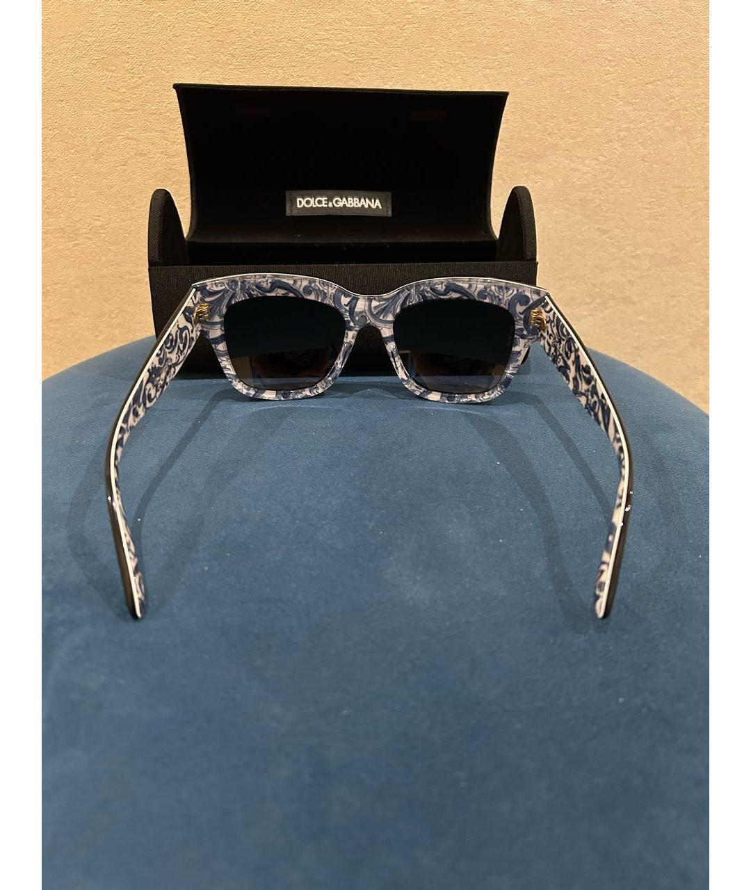 DOLCE&GABBANA Черные пластиковые солнцезащитные очки, фото 2
