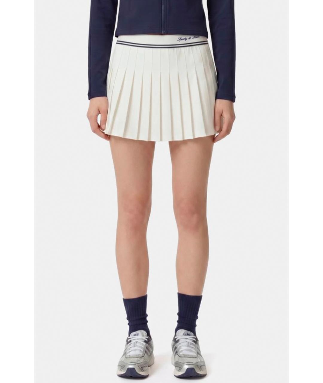 SPORTY AND RICH Белая юбка мини, фото 2