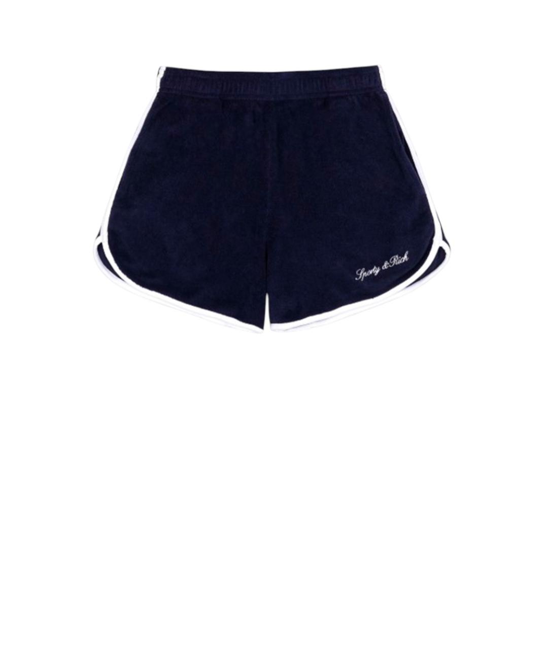 SPORTY AND RICH Темно-синие шорты, фото 1