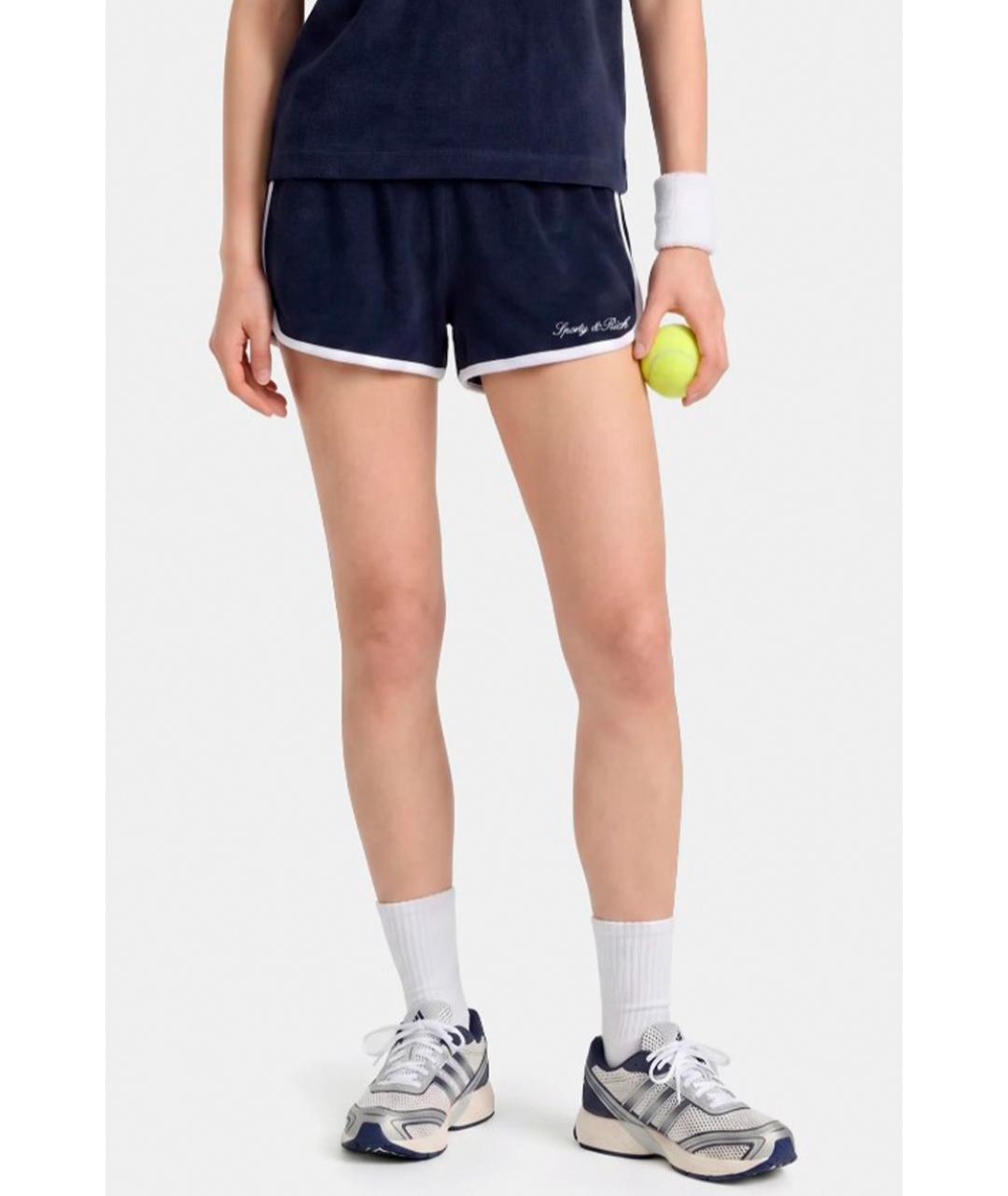 SPORTY AND RICH Темно-синие шорты, фото 3