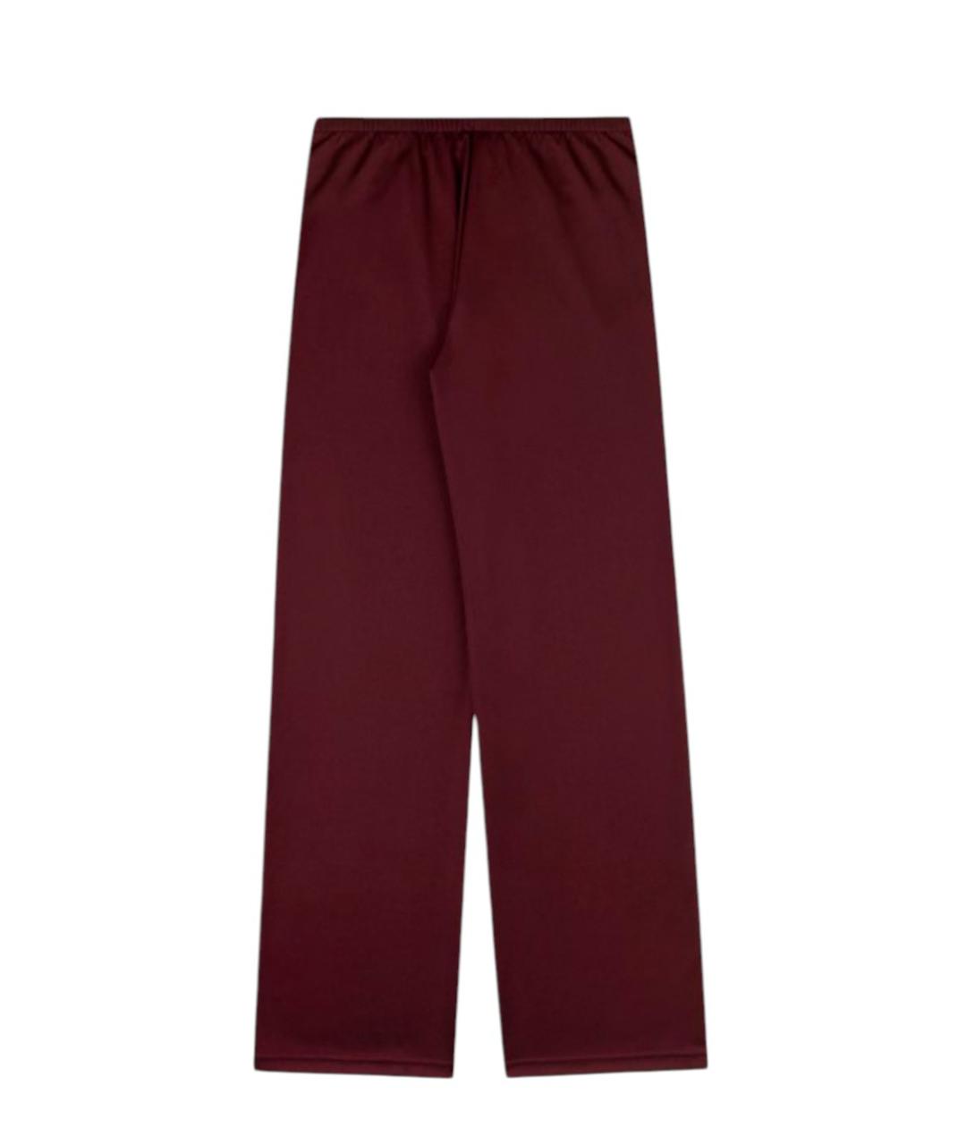 SPORTY AND RICH Бордовые прямые брюки, фото 2