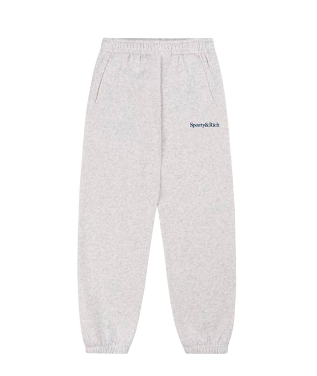 SPORTY AND RICH Серые брюки и шорты, фото 1