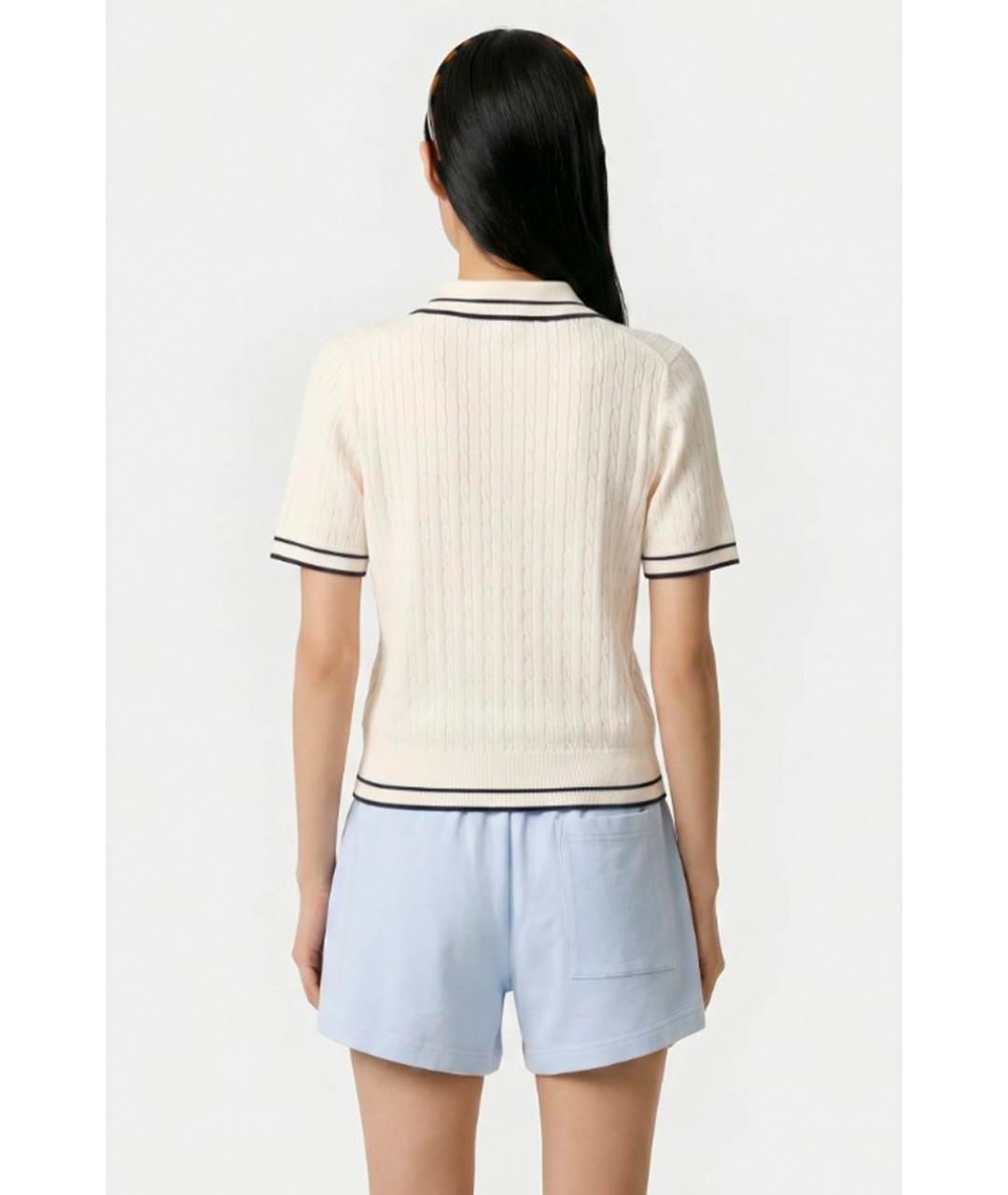 SPORTY AND RICH Бежевая футболка, фото 3