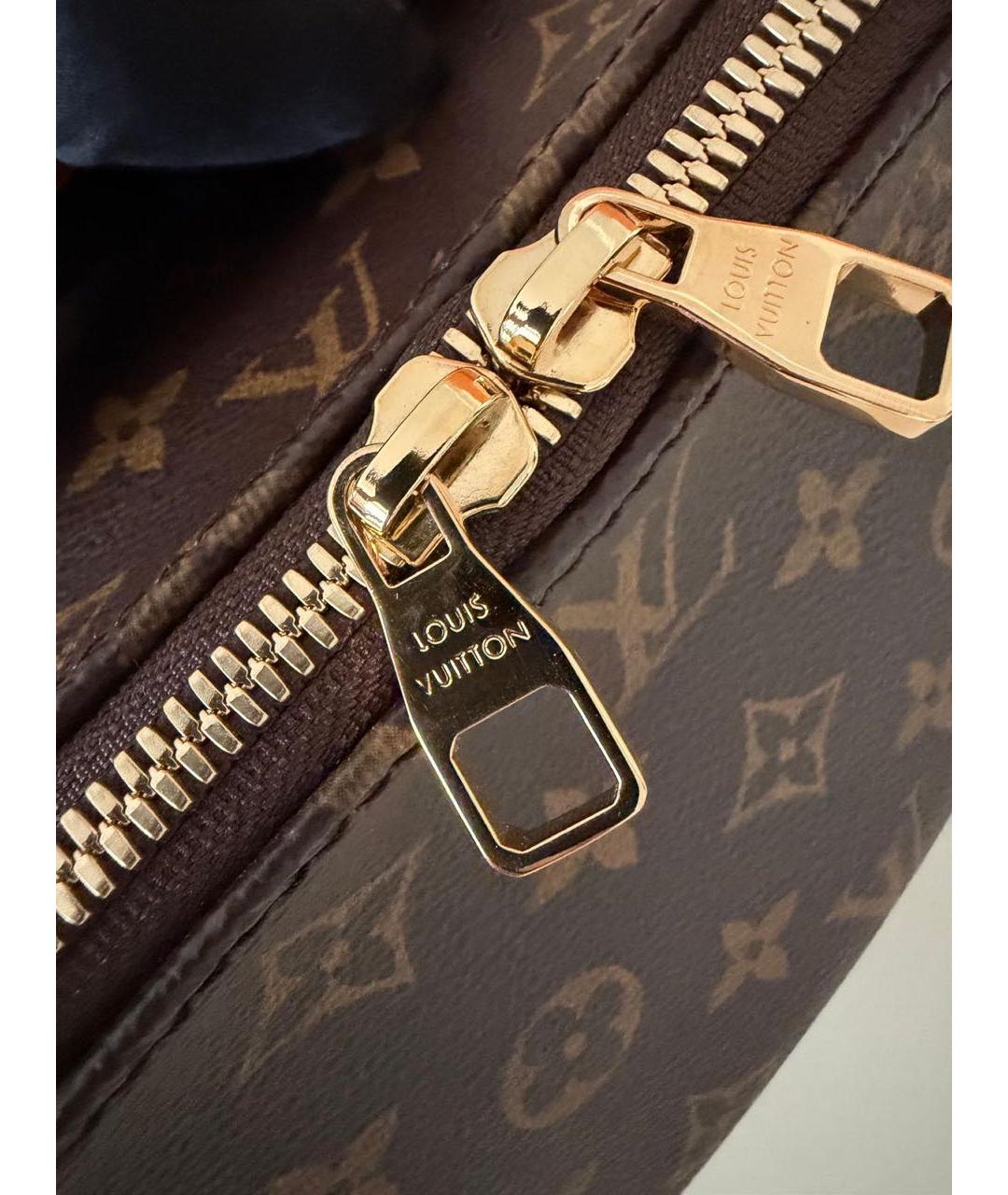 LOUIS VUITTON Коричневая косметичка, фото 4