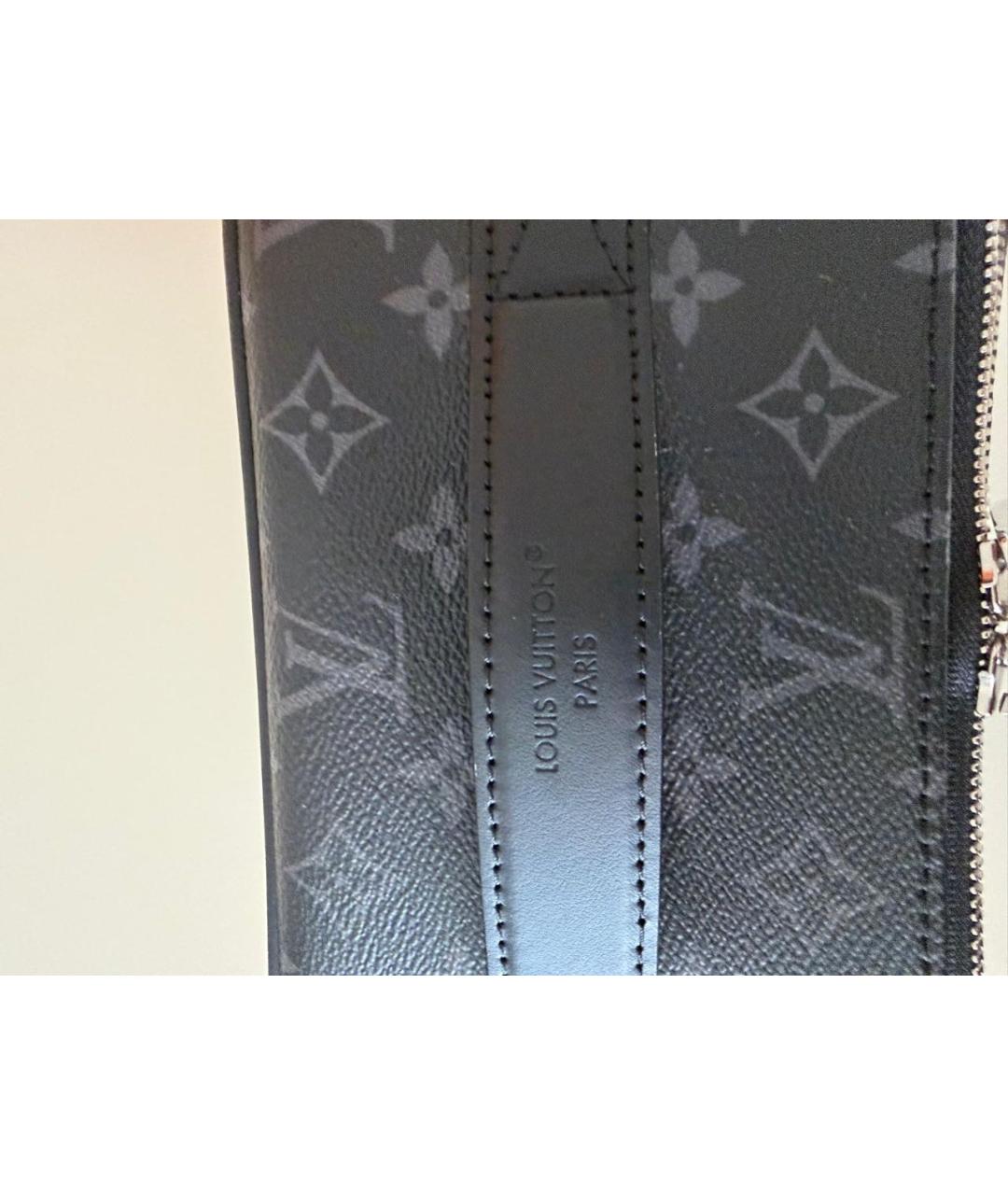 LOUIS VUITTON Черная косметичка, фото 7