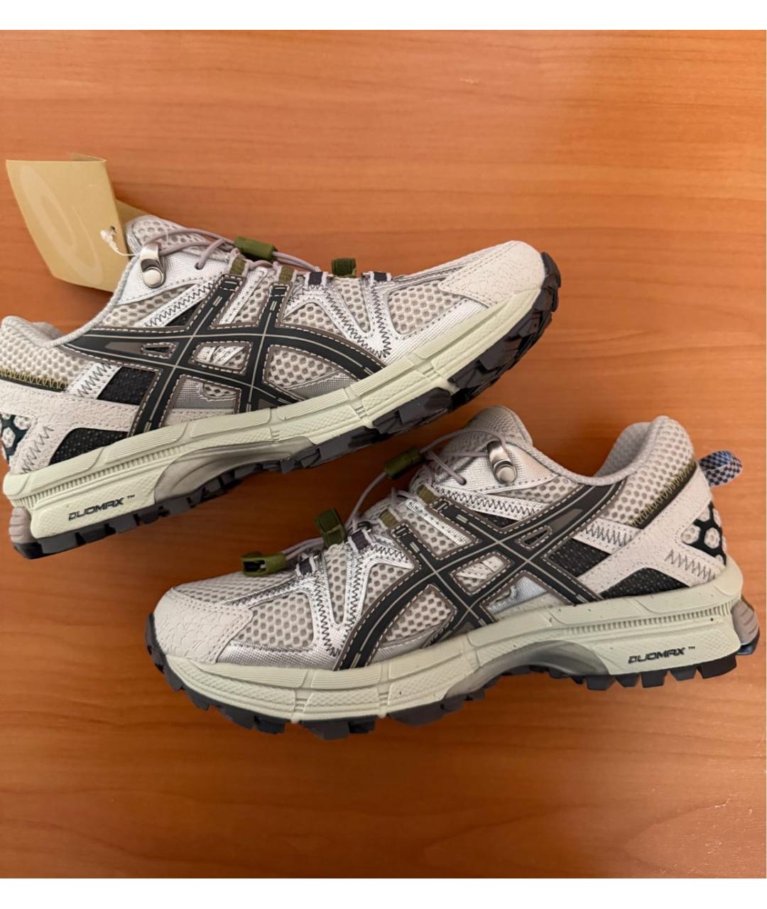 ASICS Серые синтетические кроссовки, фото 6