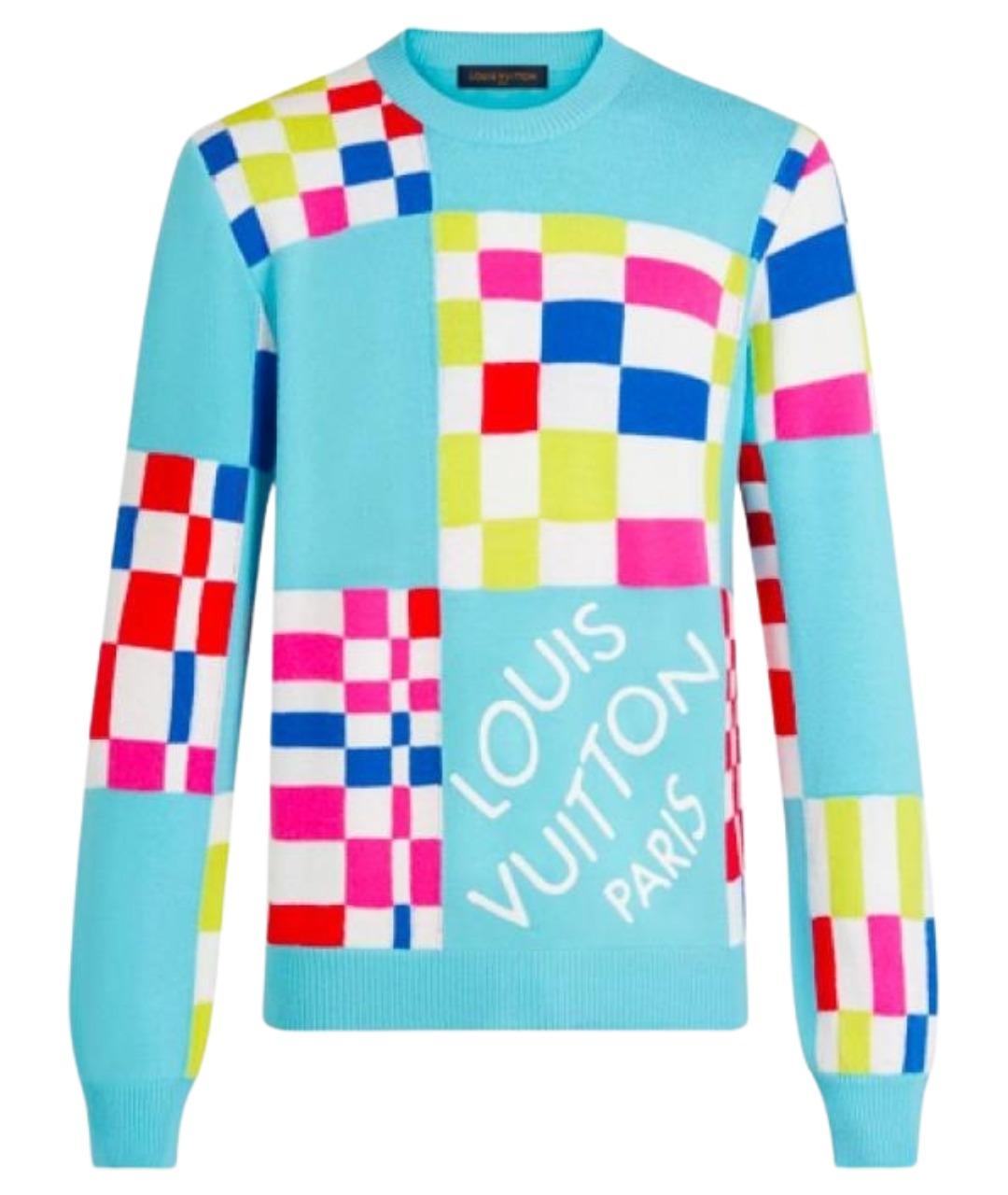 LOUIS VUITTON Голубой джемпер / свитер, фото 1