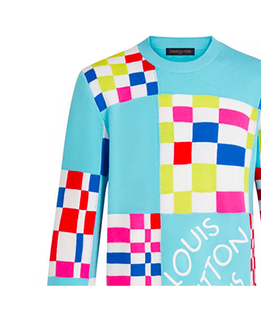 LOUIS VUITTON Голубой джемпер / свитер, фото 5