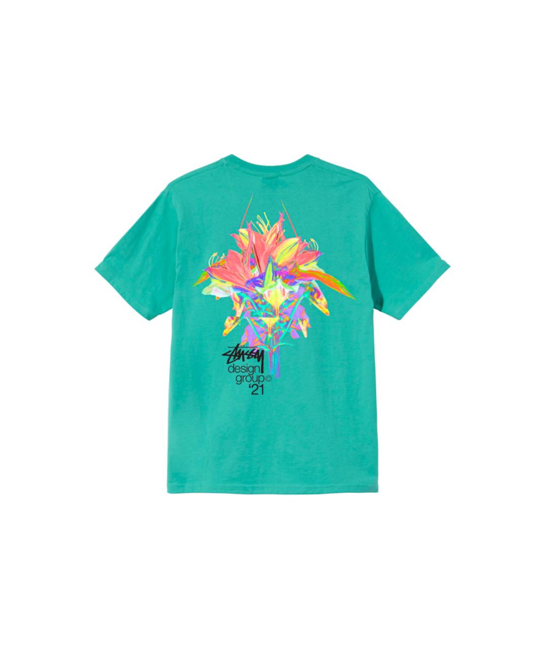 STUSSY Зеленая футболка, фото 2