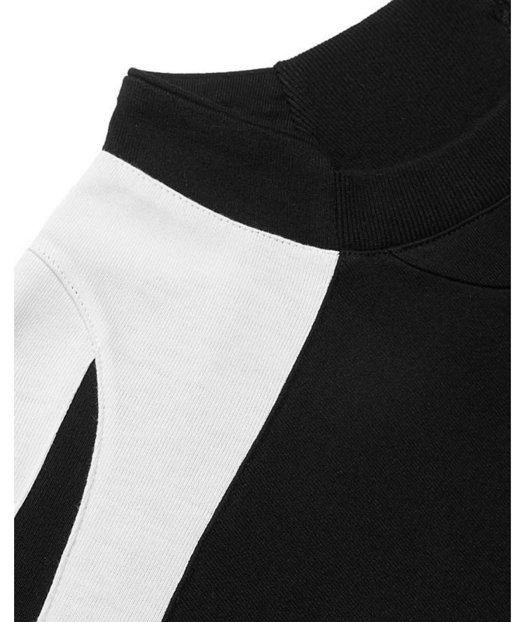 BALENCIAGA Черная хлопко-полиэстеровая футболка, фото 6
