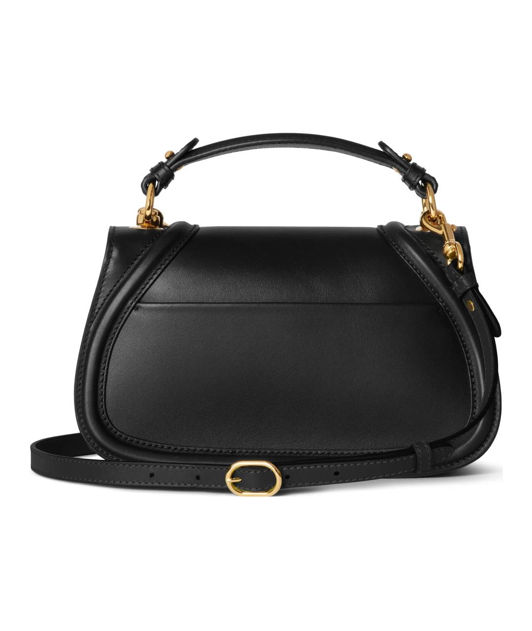 GUCCI Черная кожаная сумка через плечо, фото 4