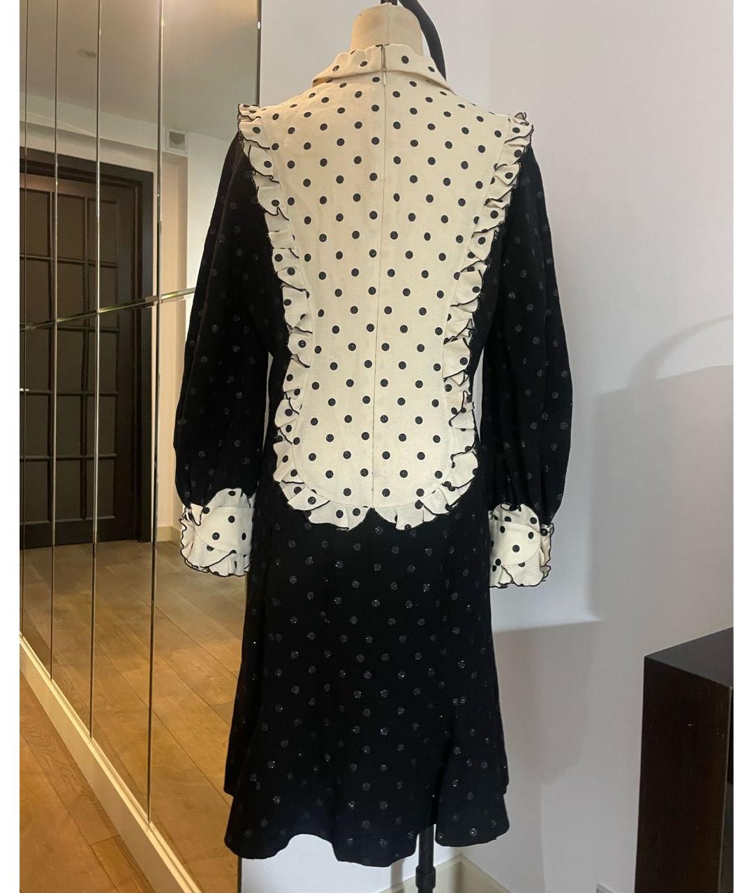 MARC JACOBS Черное шерстяное коктейльное платье, фото 2