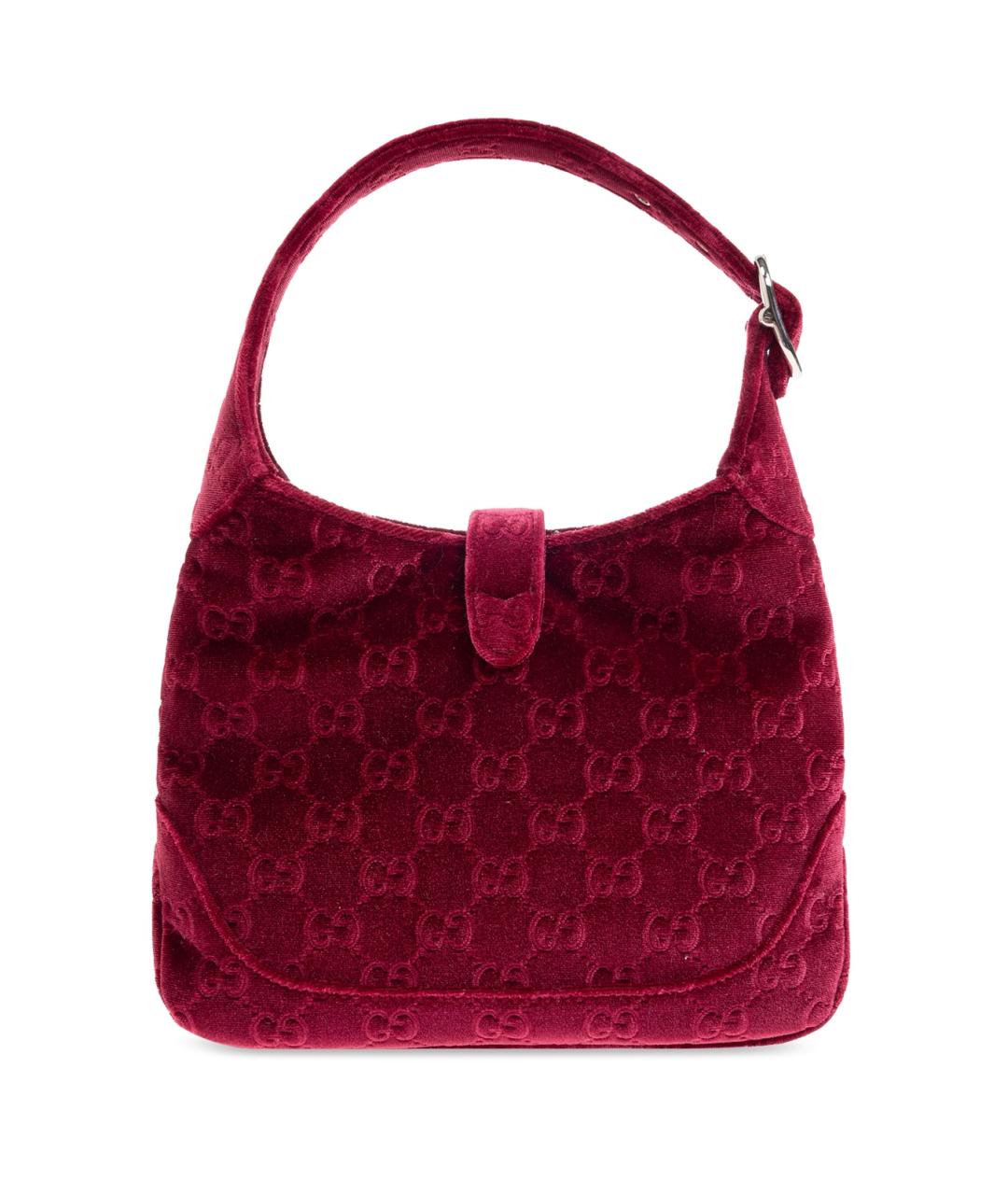 GUCCI Розовая бархатная сумка с короткими ручками, фото 3