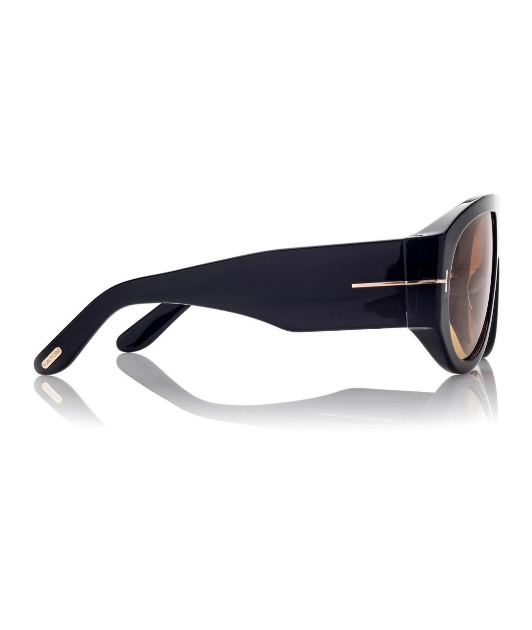 TOM FORD Черные пластиковые солнцезащитные очки, фото 3
