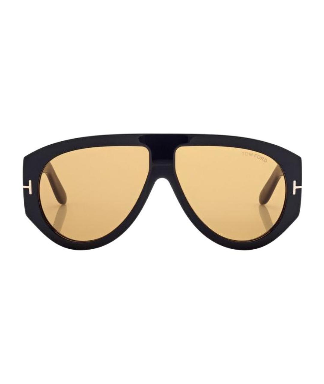 TOM FORD Черные пластиковые солнцезащитные очки, фото 2