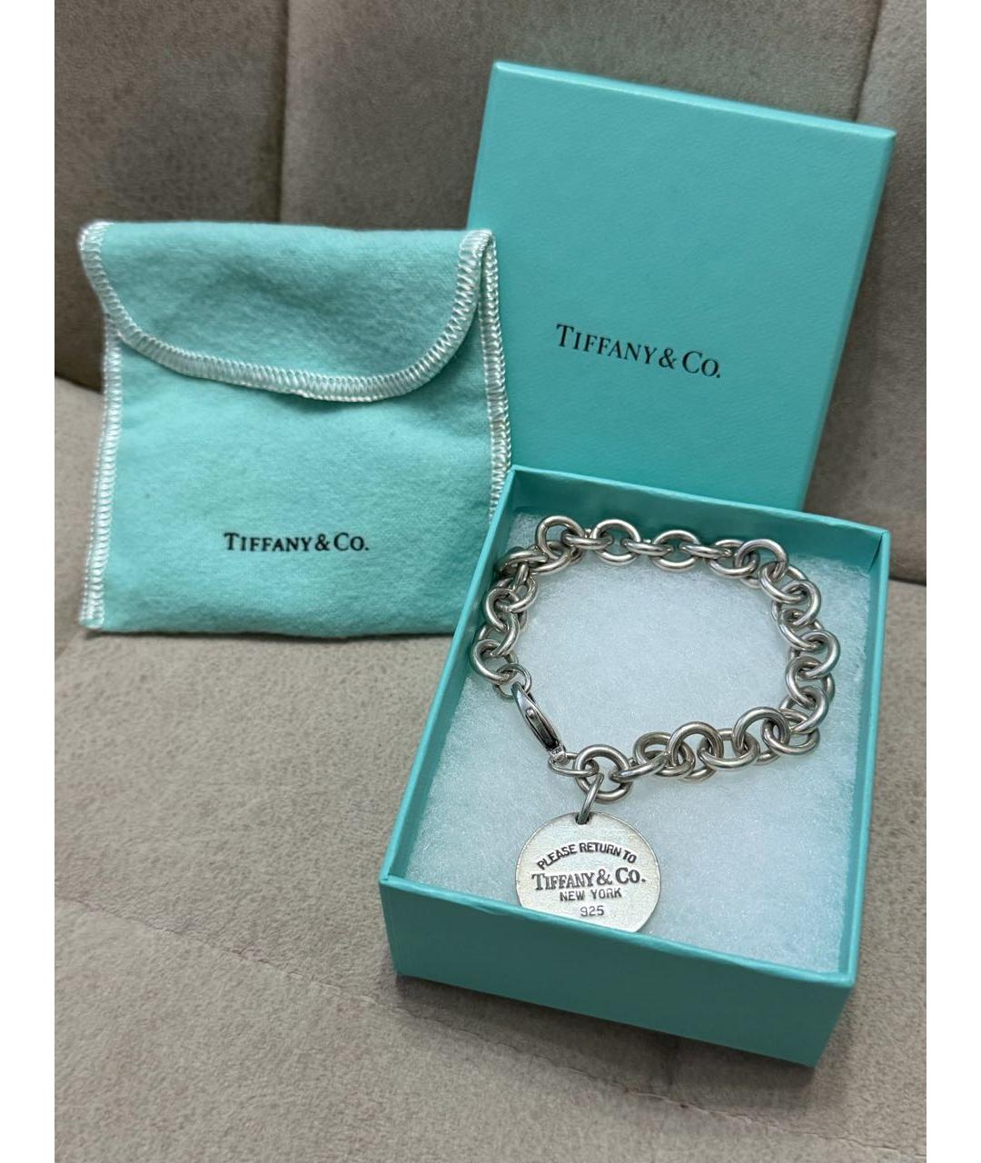 TIFFANY&CO Серебряный серебряный браслет, фото 4