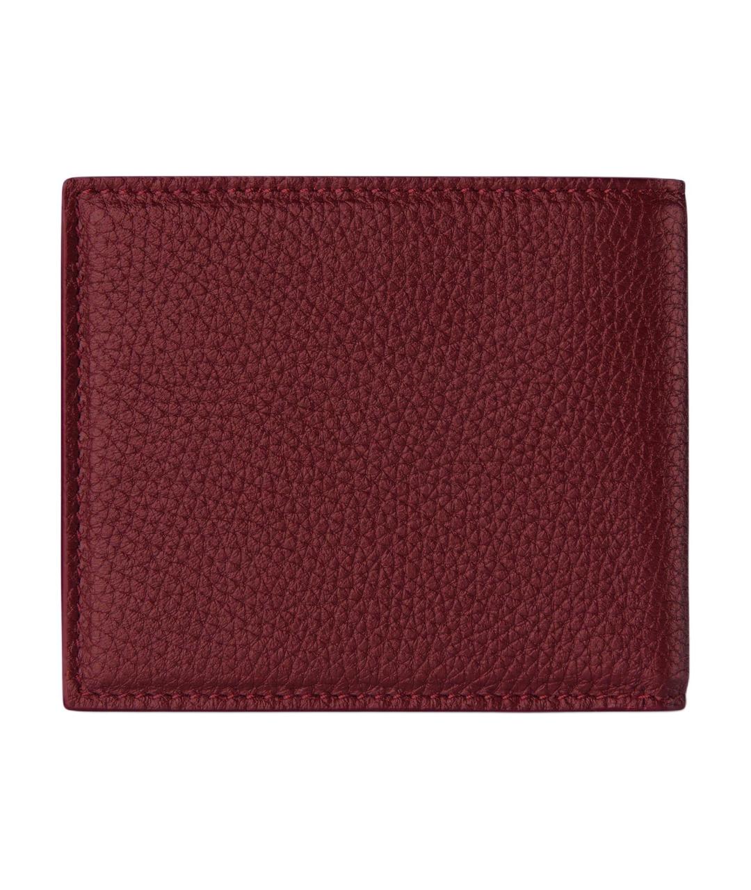 GUCCI Красный кожаный кошелек, фото 3
